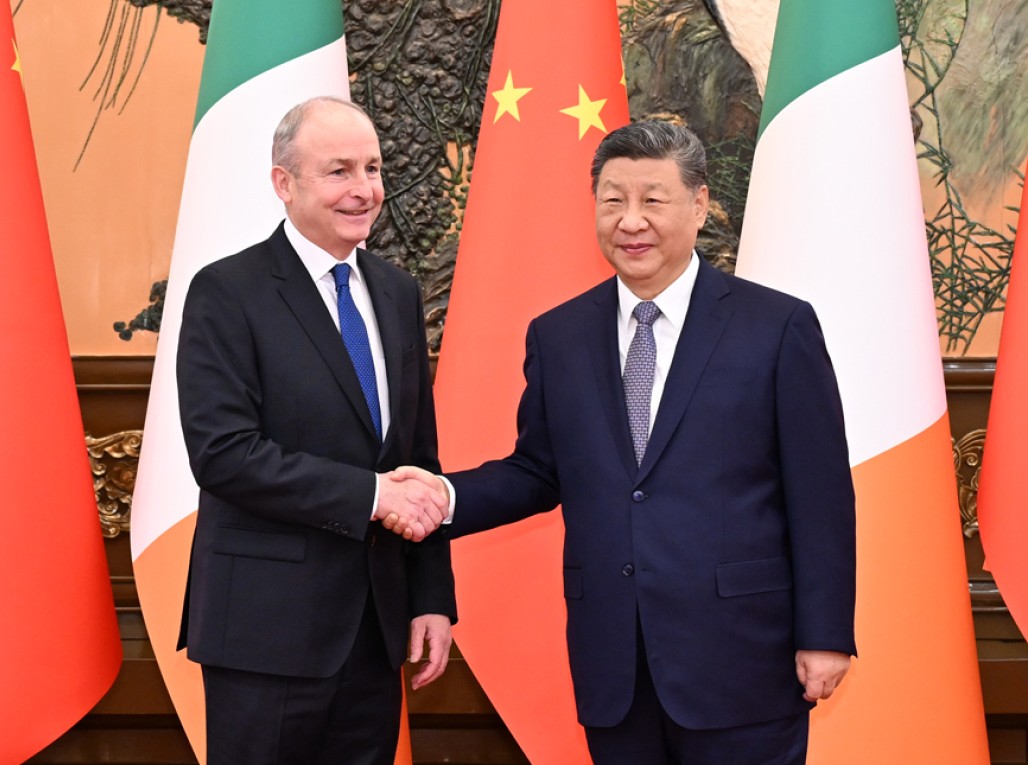 习近平会见爱尔兰总理马丁