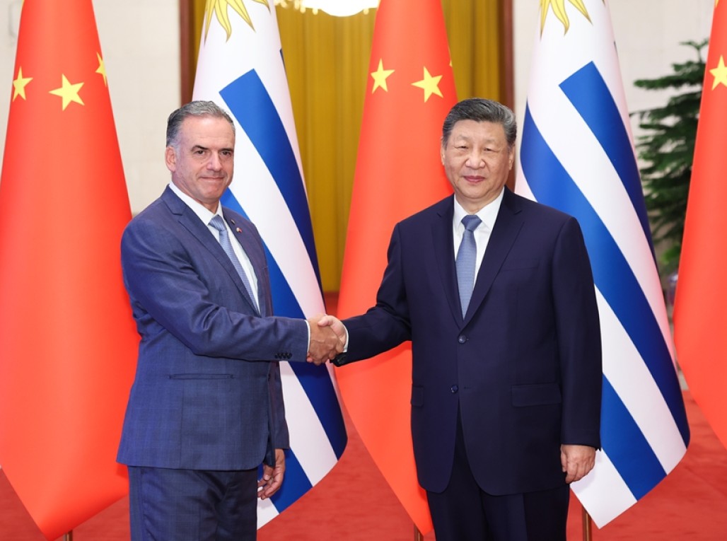 习近平同乌拉圭总统奥尔西举行会谈