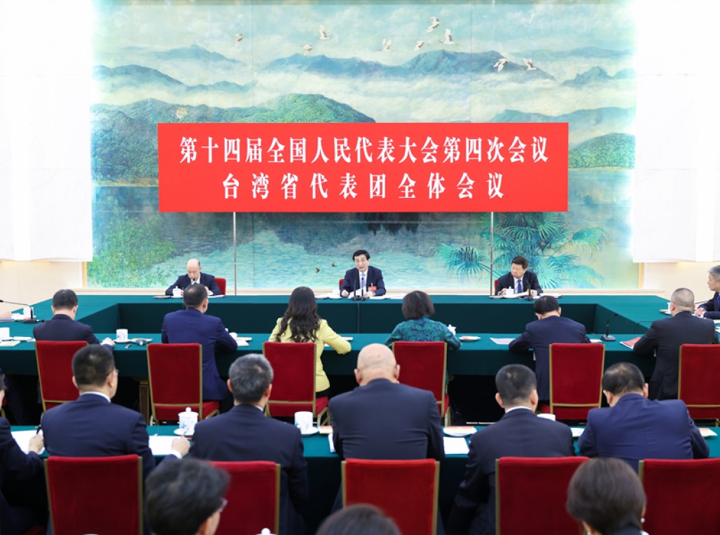 王沪宁丁薛祥分别参加全国人大会议一些代表团审议